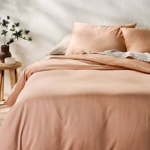 King Rayon from Bamboo Duvet Set Light Adobe Clay - Casaluna